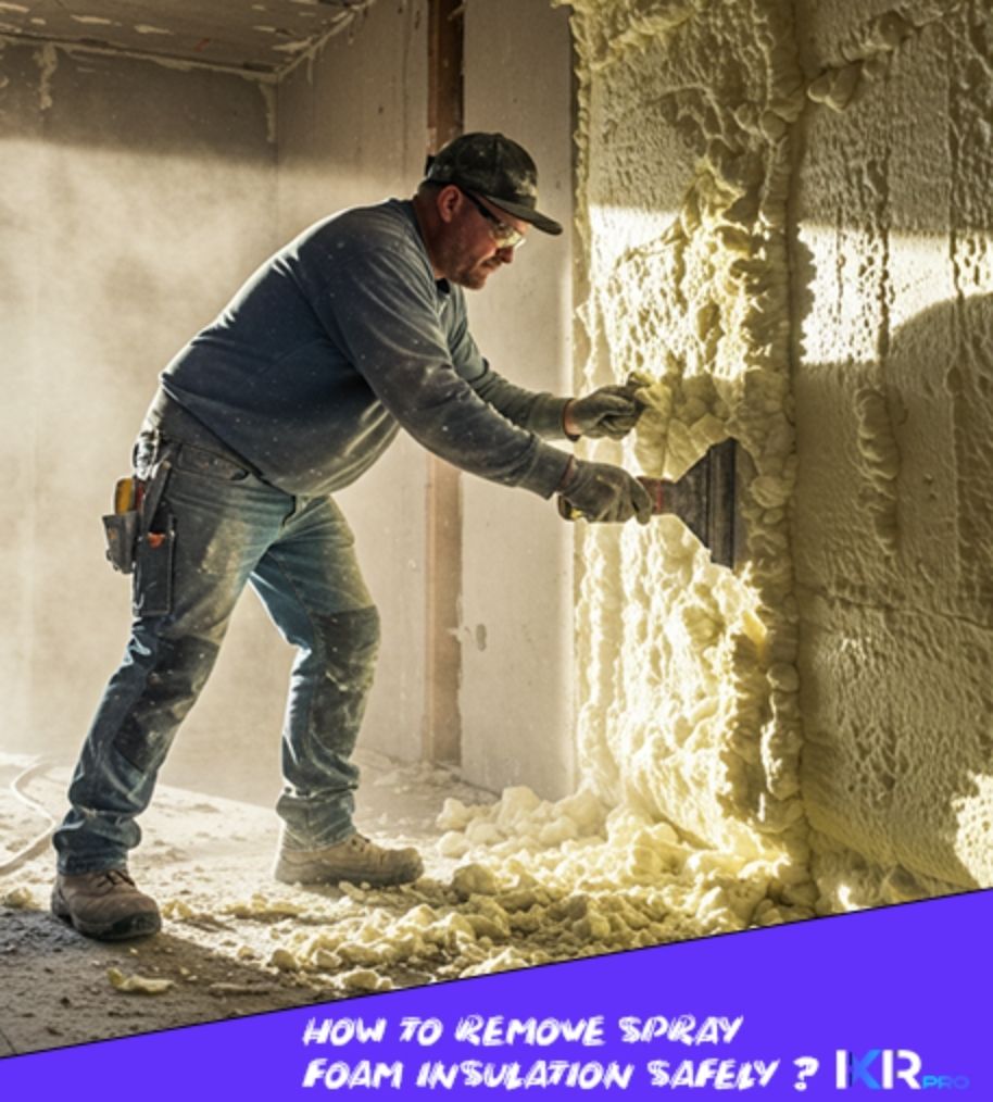 How to Remove Spray Foam Insulation Safely?