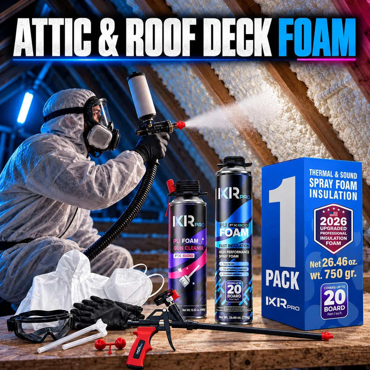 DIY Attic and Roof Deck Spray Foam: Product, R-Value and Safety Guide