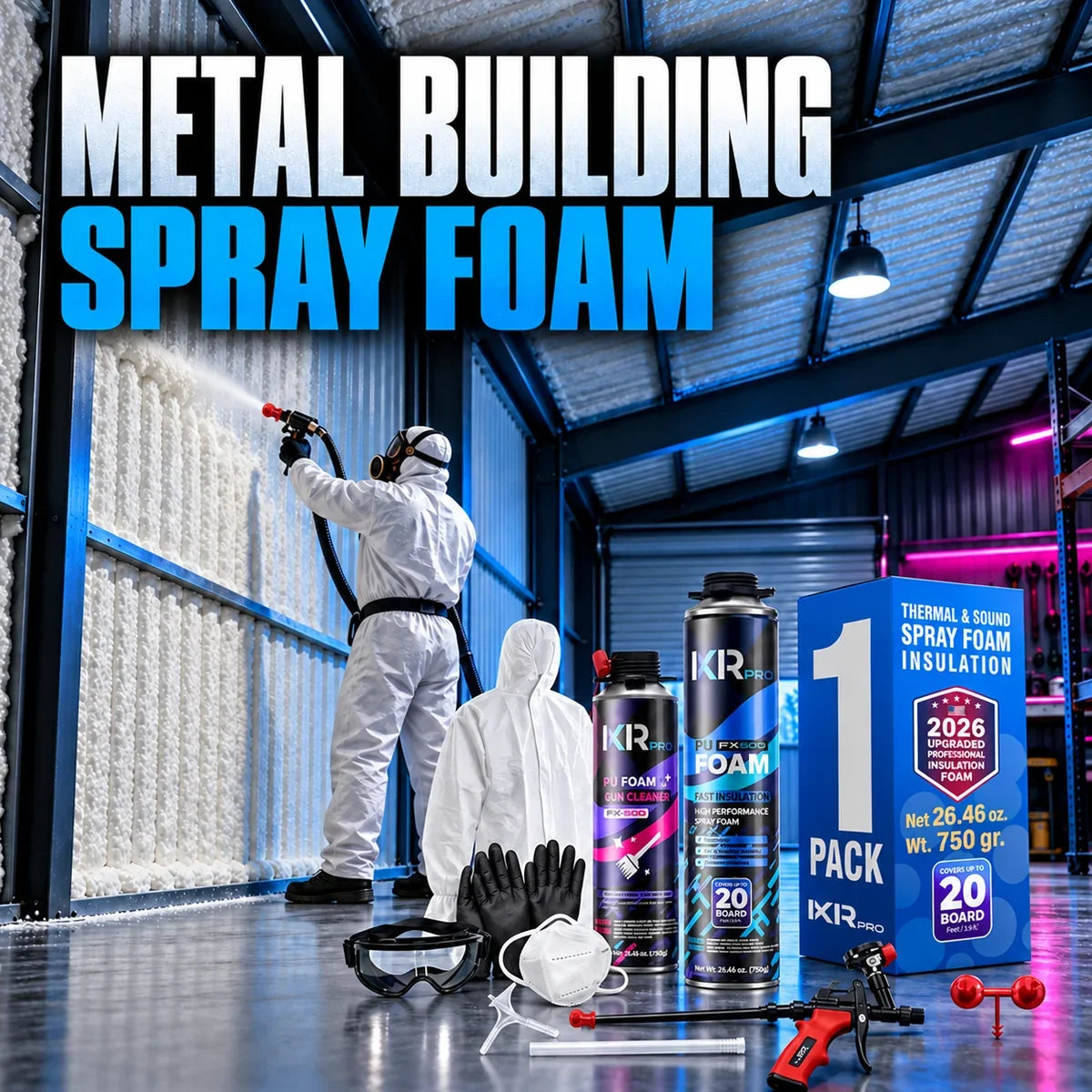 Spray Foam for Metal Buildings, Pole Barns and Sheds: Cost and Coverage Guide