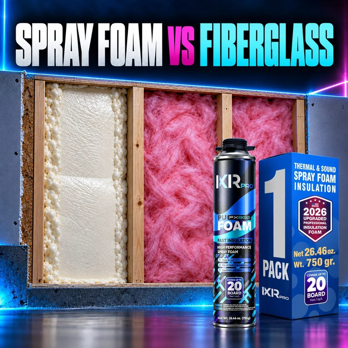 Open Cell vs. Closed Cell Spray Foam vs. Fiberglass: Long-Term Cost and Performance
