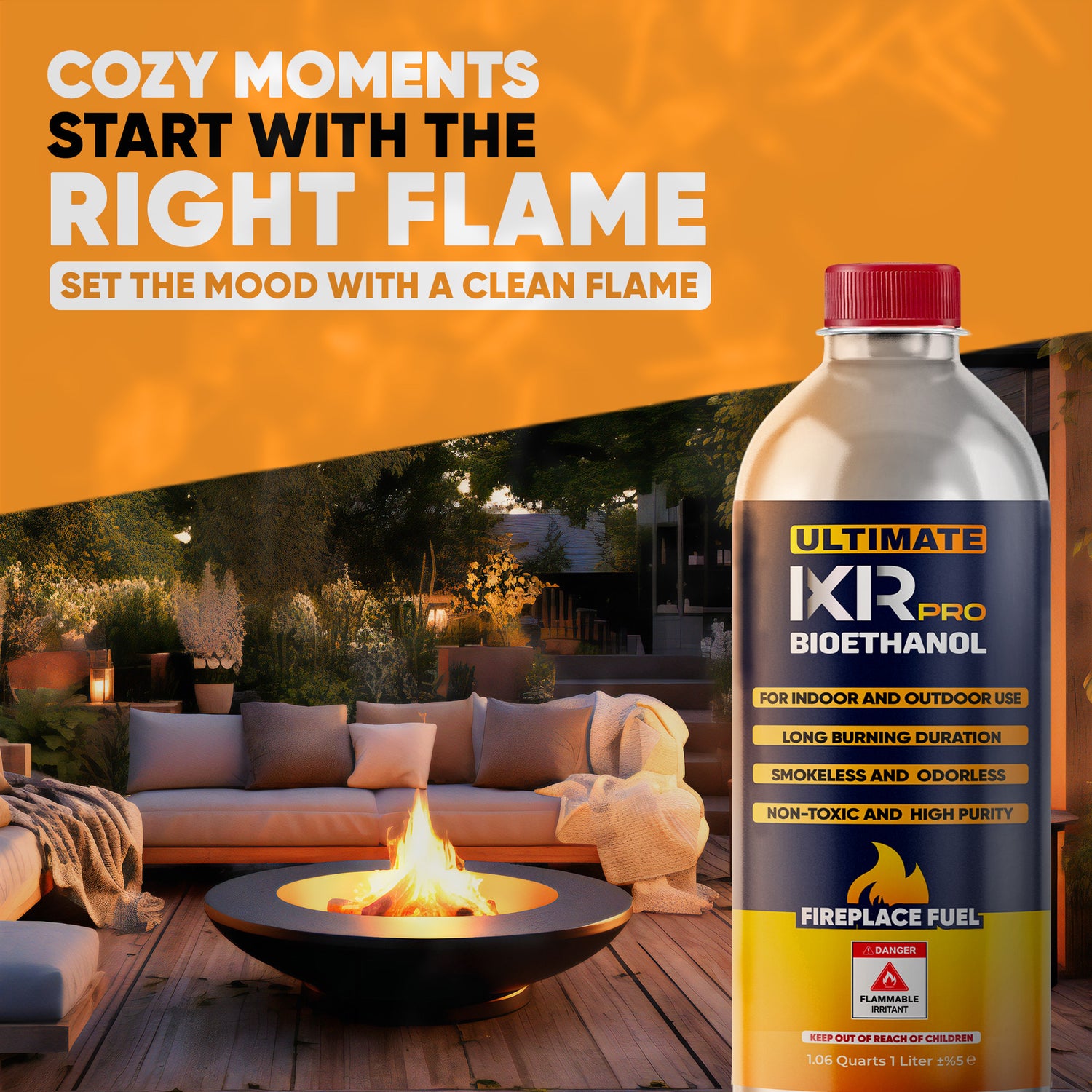 Bioethanol Fireplace Fuel 1 Liter