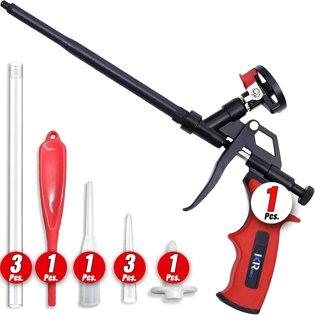 IXIRPRO reusable metal spray foam gun with adjustable flow control