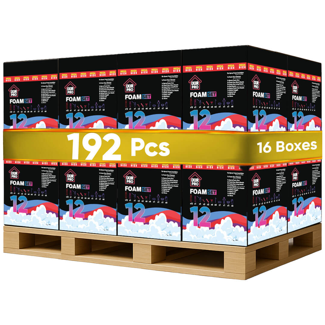 Spray Foam Insulation Kit Mega 192 Pack (16 Case x 12 Pack)