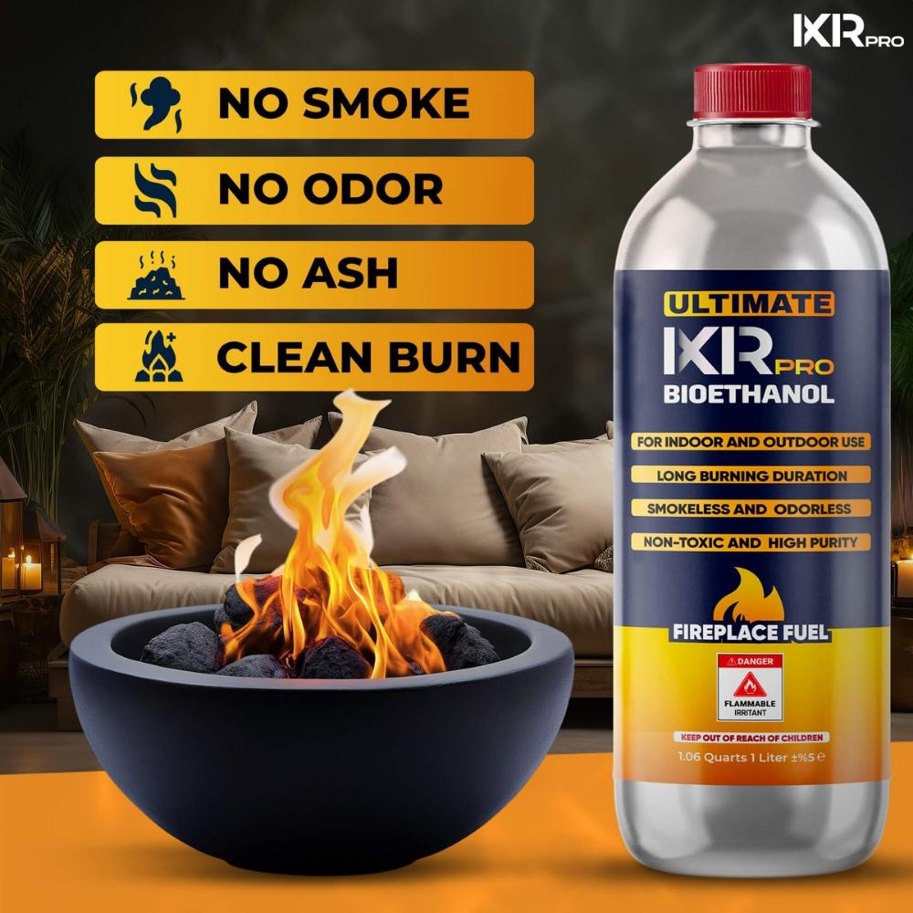 Bioethanol Fireplace Fuel for Tabletop Fire Pits | IXIRPRO