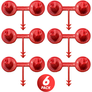 Red Nozzle Set (1-2)(Vertical - Horizontal) for Spray Foam Gun, Precision Wedge Spray for Vertical & Ceiling Coverage, Durable Foam Gun Nozzles for Walls, Partitions, and Overhead Applications - ixirpro