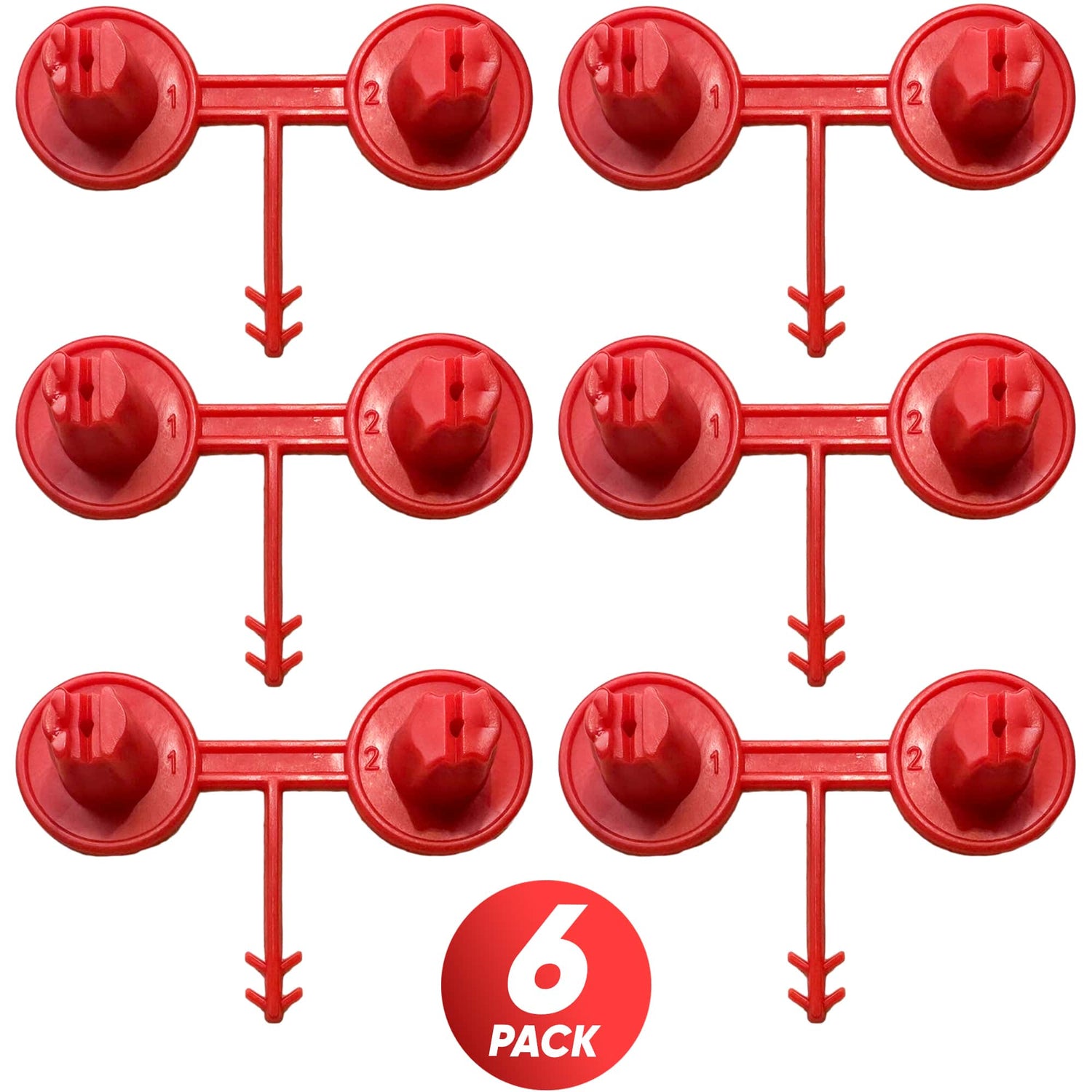 Red Nozzle Set (1-2)(Vertical - Horizontal) for Spray Foam Gun