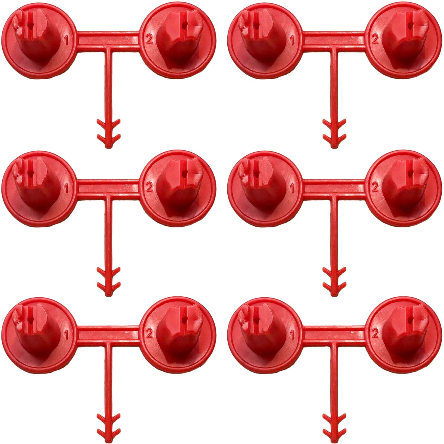 Red Nozzle Set (1-2)(Vertical - Horizontal) for Spray Foam Gun