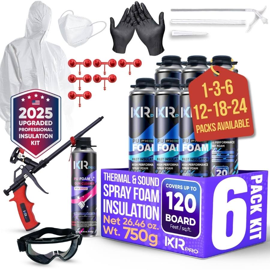 Spray Foam Insulation Can (12 x 23.1 oz. / 655 g) Expanding Foam Spray Foam Insulation Can (12 x 23.1 oz. / 655 g) Expanding Foam