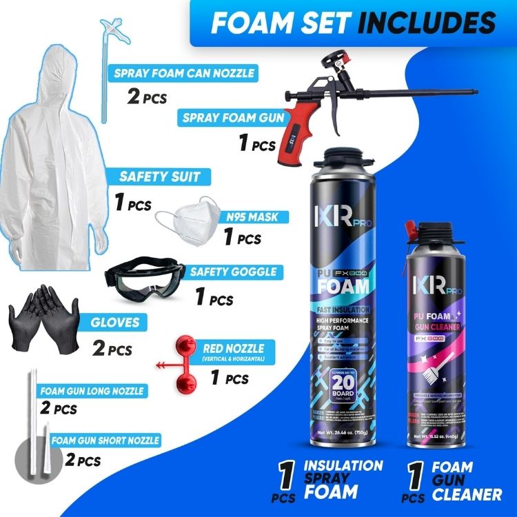 Spray Foam Insulation Kit for Sealing & Energy Savings – ixirpro