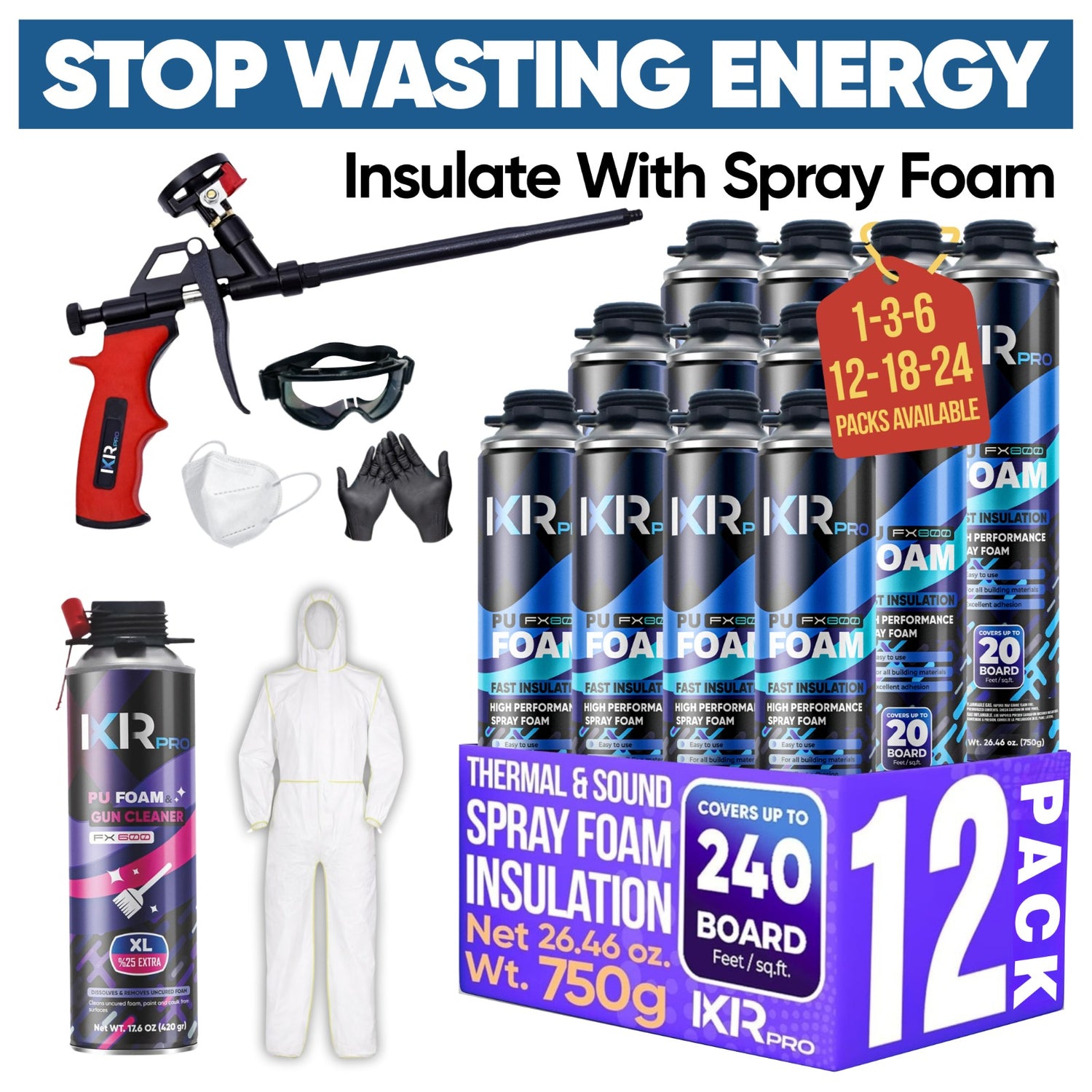IXIRPRO Spray Foam Insulation Kit